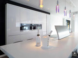 Greeploze hoogglans keuken met Corian werkblad-Cora Techniek-alle,Keuken-OBLY