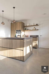 Grijze woonbetonvloer in nieuwbouwwoning-Willem Designvloeren B.V.-alle,Keuken,Woonkamer-Grijze woonbetonvloer in nieuwbouwwoning | OBLY.com-OBLY