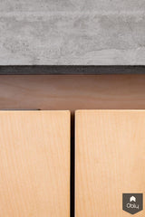 Handgemaakte keuken van beton en Esdoorn-Solidus Meubelen-alle,Keuken-OBLY