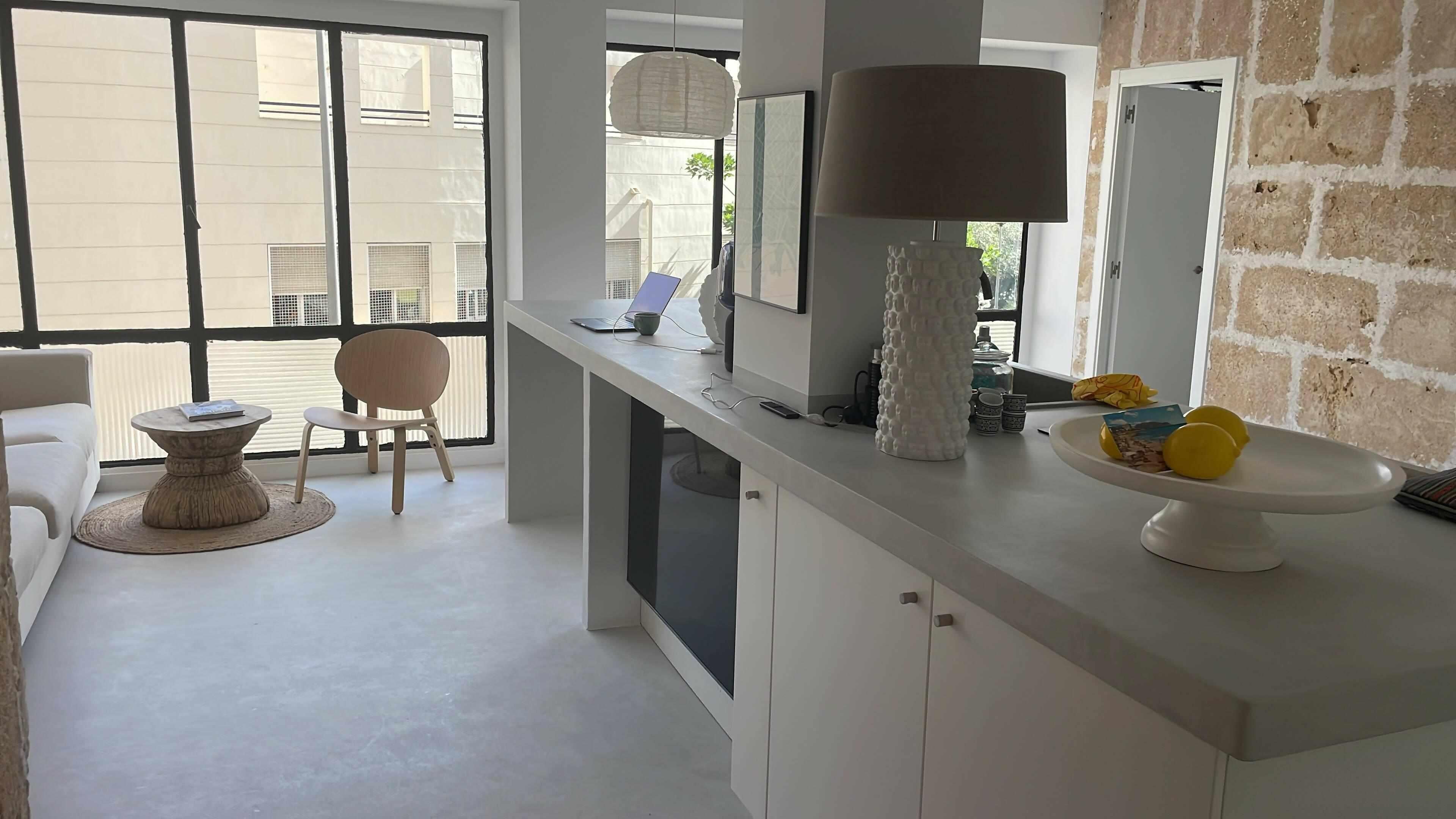Hippe vakantieloft in Palma-Maatwerk Concept-Badkamer,Compact wonen,interieur,loft,Mediterrane stijl,Palma,Vakantieappartement-Hippe compacte vakantieloft in Palma-OBLY