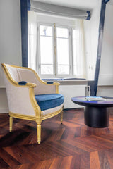 Hongaarse punt met Eiken bies-Vloerenhuis Amsterdam-Slaapkamer-Hongaarse punt met goudkleurige Eiken bies-OBLY