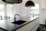 Hoogglans lak witte keuken in greeploos design-Keukenarchitectuur Midden Brabant-alle,Keuken-OBLY