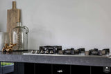 Hoogglans zwarte keuken met industriële look-Mereno-alle,Keuken-OBLY