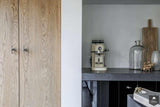 Hoogglans zwarte keuken met industriële look-Mereno-alle,Keuken-OBLY