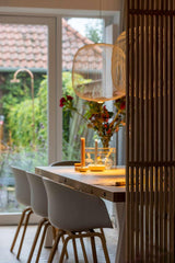 Houten roomdivider in karakteristieke woning-Houten roomdivider-alle,Keuken,Woonkamer-Houten roomdivider in karakteristieke woning -OBLY