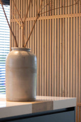 Houten roomdivider tussen kookeiland en eettafel-Houten roomdivider-alle,Keuken-OBLY