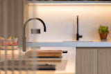 Houten roomdivider tussen kookeiland en eettafel-Houten roomdivider-alle,Keuken-OBLY