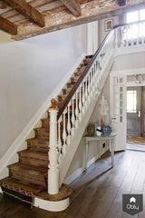 Huis in de Duinen Hal Entree-Lou Huijs Interieurontwerpers-alle,Entree hal trap-OBLY