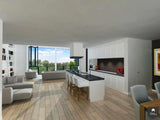Indeling en inrichting van modern appartement met vide-Suzanne-Holtz-Studio-alle,appartement met vide,luxe interieurontwerp,modern appartement,moderne wooninspiratie,open keuken met kookeiland,Woonkamer-OBLY