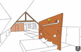 Interieur Woonhuis-Jan Couwenberg Architectuur-alle,gietvloer interieur,interieur woonhuis,jaren 30 woning,modern interieur,open balken plafond,renovatie interieur,Woonkamer,woonkeuken ontwerp-OBLY