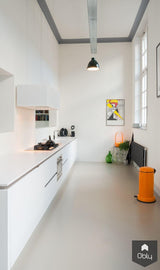 Interieur woning in school-Van Os Architecten-alle,Woonkamer-OBLY