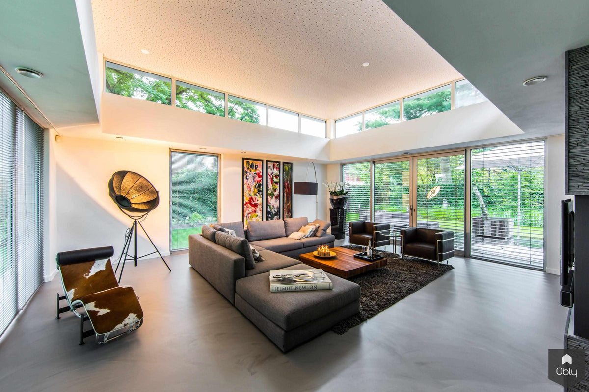 Interieurontwerp architectenwoning-Versteegh-Design-alle,architectenwoning,designklassiekers,Fortuna lamp,Keuken,LC3 fauteuil,LC4 ligstoel,Le Corbusier,minimalistisch,modern interieur,Woonkamer-Interieurontwerp architectenwoning | OBLY.com-OBLY