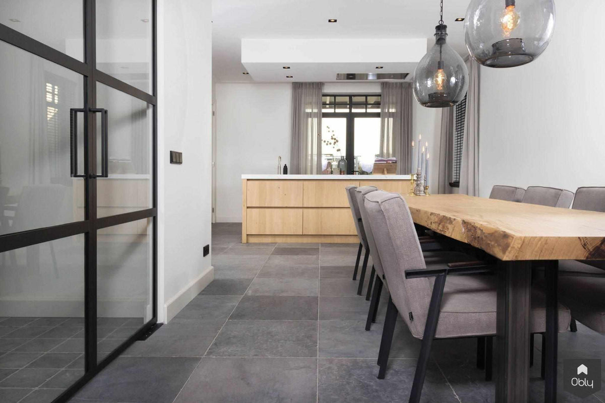 Interieurontwerp | nieuwbouwwoning keuken-Marieke de Jong Interieurarchitectuur-alle,Eetkamer,lichte leefruimte,maatwerk keuken,modern interieur,nieuwbouwwoning keuken,open woonkeuken-OBLY