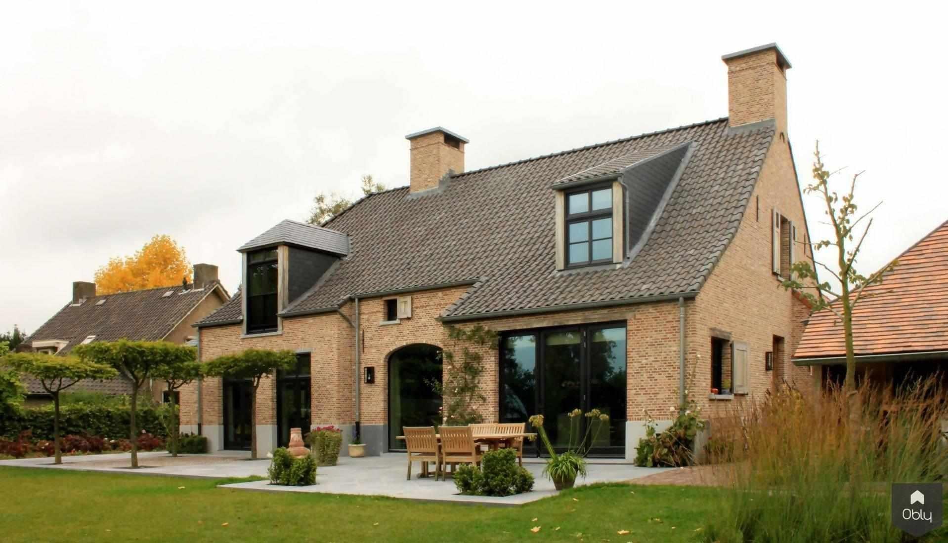 Kempisch landhuis-Spanjers Architect-alle,Exterieur vrijstaand,hoogwaardige materialen,Kempische stijl,landhuis,luxe woning,nieuwbouw,traditionele architectuur,Vrijstaand-Kempisch landhuis | OBLY.com-OBLY
