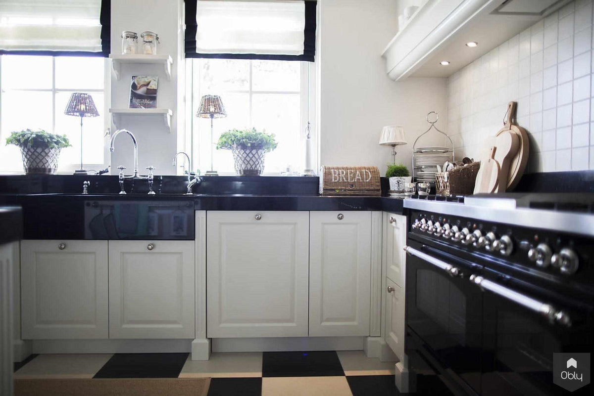 Keuken landelijk klassiek in zwart wit-Wood Creations-alle,Keuken-OBLY