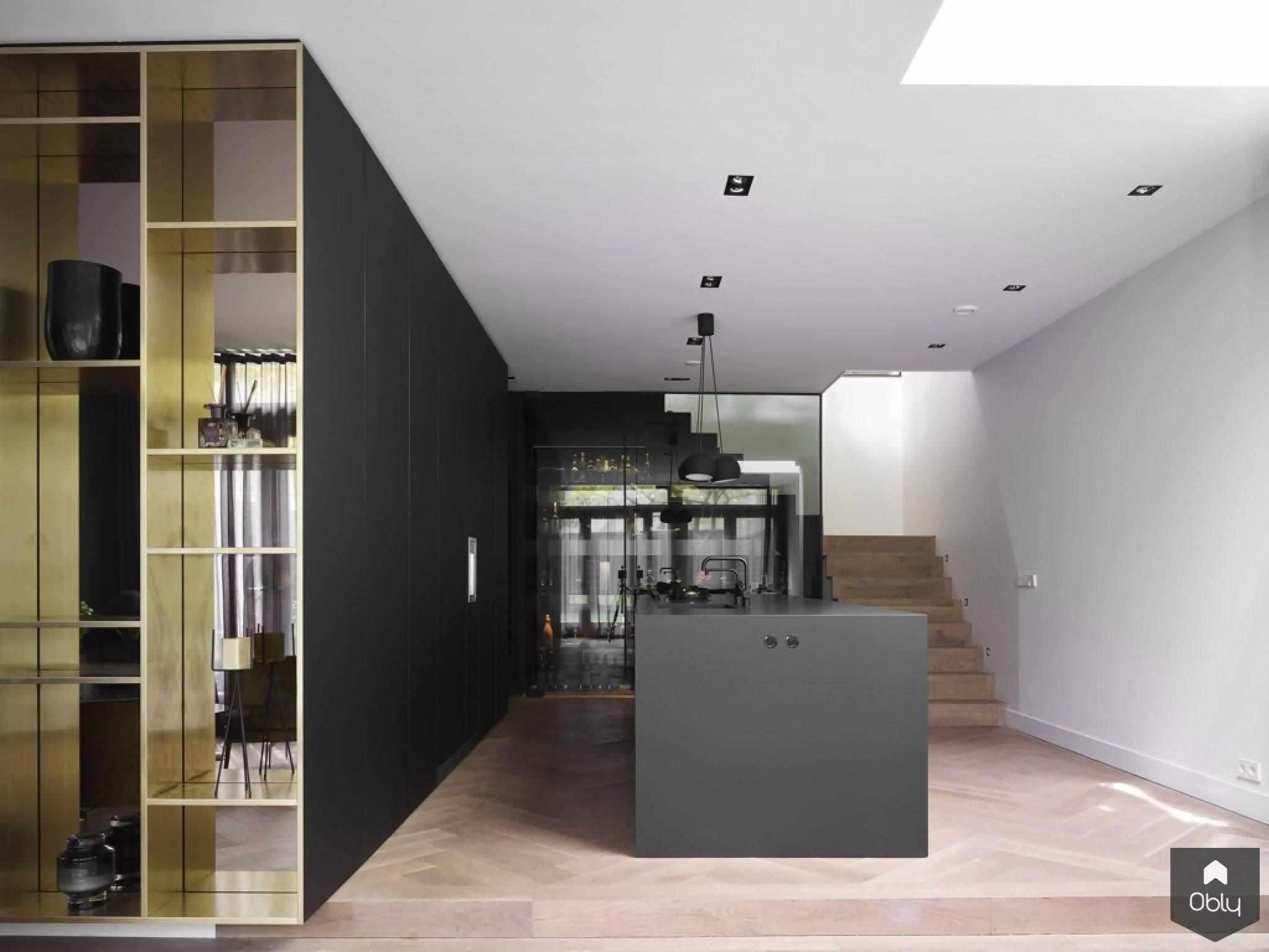 Keuken matt zwart modern-Studio Niels-alle,Clubby sfeer,Keuken,Luxe materialen,Mat zwarte keuken,Monochroom design-Keuken matt zwart modern | OBLY.com-OBLY