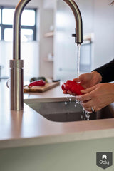 Keuken van Italiaans design met composiet werkblad-Keukenstudio Stormink-alle,Keuken-OBLY