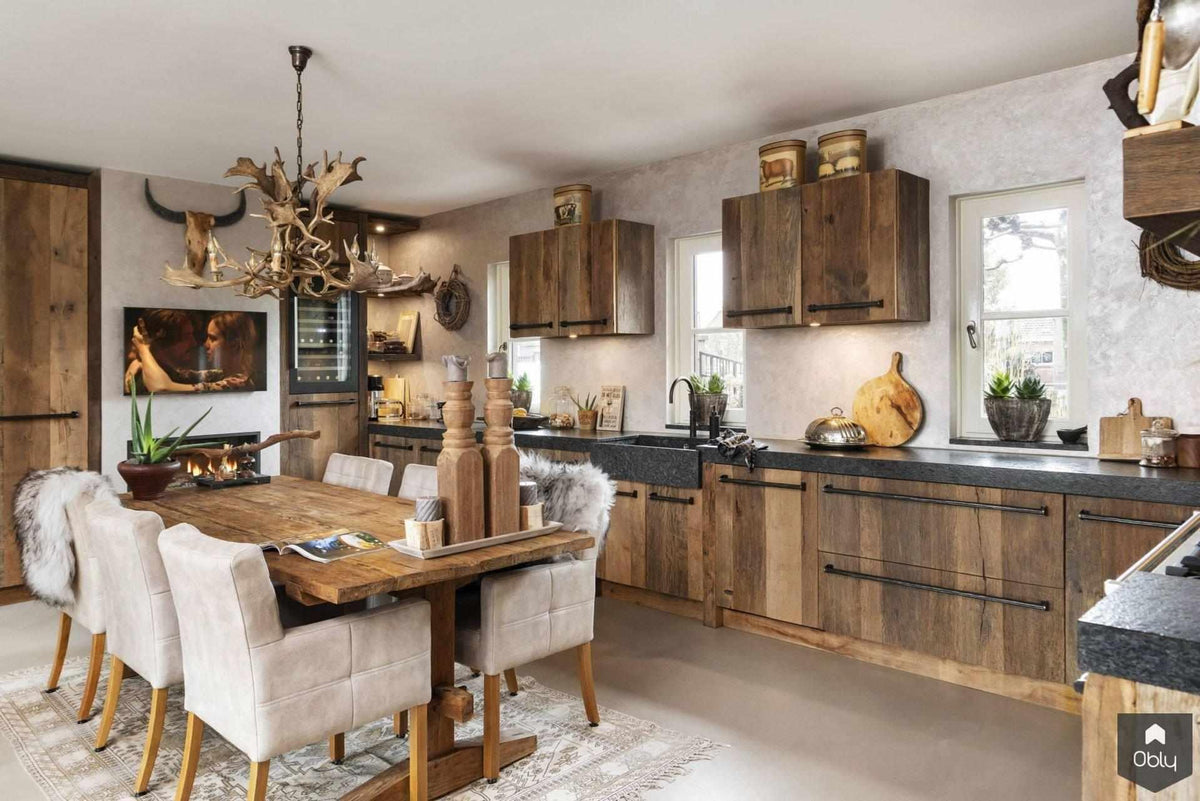 Keuken van hergebruikt hout met robuust maatwerk-Restyle-XL-alle,Keuken-Keuken van hergebruikt hout | Restyle-XL-OBLY