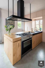 Keuken, woonkamer en studeerkamer-DBD Interiors-alle,Keuken-OBLY