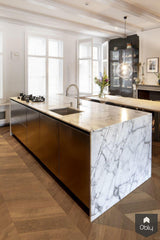 Keukeneiland met wit marmer-Fred Constant-alle,Keuken-OBLY