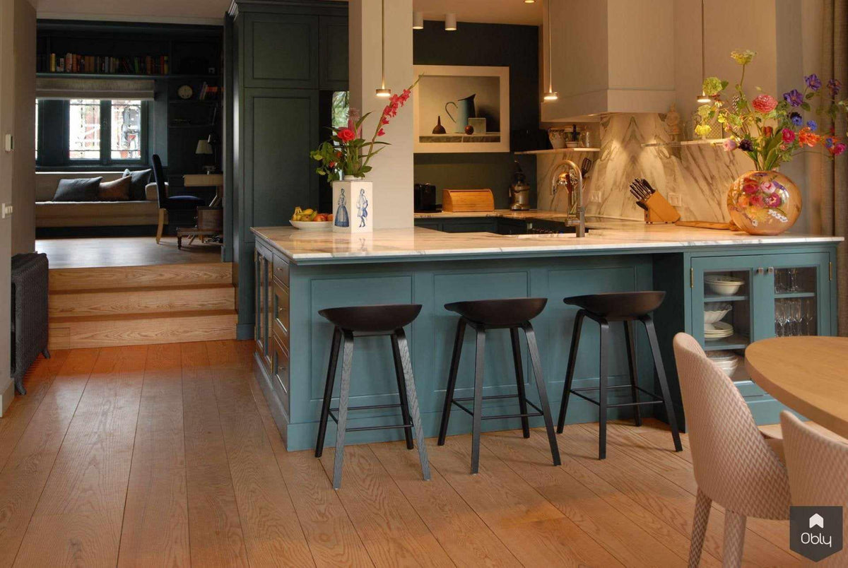 Klassieke keuken met marmeren blad-DBD Interiors-alle,Keuken-OBLY