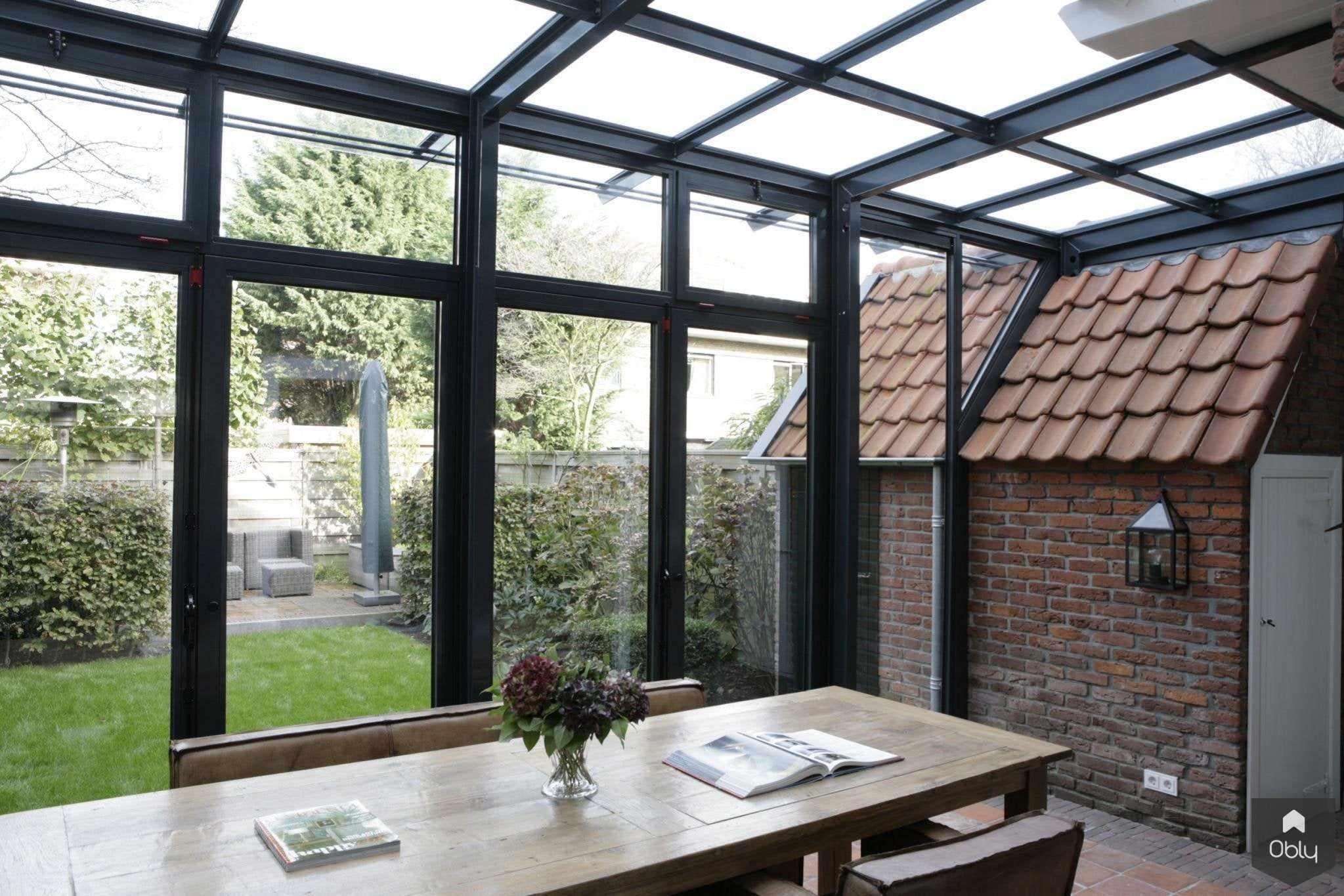 Klassieke stalen serre-Bröring architectuur BNA-Aanbouw,alle-OBLY