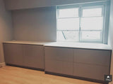 Kleedkamer met vaste garderobekasten en ladekasten-Bjorn Interieurontwerp & Realisatie-alle,Slaapkamer-OBLY