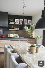 Landelijke keuken met hout en natuursteen-Restyle-XL-alle,Keuken-OBLY