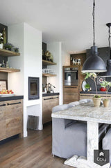 Landelijke keuken met hout en natuursteen-Restyle-XL-alle,Keuken-OBLY