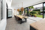 Luxe serreaanbouw met brede vouwwand-Busscher Serrebouw-Aanbouw-OBLY