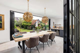 Luxe serreaanbouw met brede vouwwand-Busscher Serrebouw-Aanbouw-OBLY