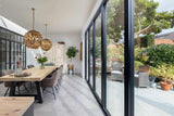 Luxe serreaanbouw met brede vouwwand-Busscher Serrebouw-Aanbouw-OBLY