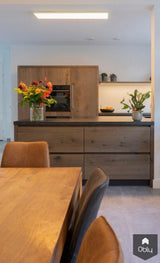 Maatwerk keuken in robuust eiken-Gebr. Smits-alle,Keuken-OBLY