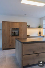 Maatwerk keuken in robuust eiken-Gebr. Smits-alle,Keuken-OBLY