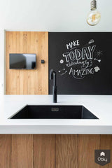 Maatwerk keuken in zwart met wit en eiken-Ergoform-alle,Keuken-OBLY