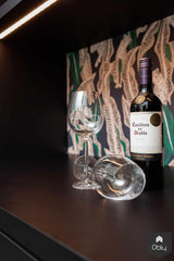 Maatwerk keuken in zwart met wit en eiken-Ergoform-alle,Keuken-OBLY