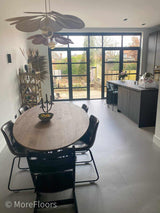 Marmoleum vloer renovatie woning-MoreFloors-Woonkamer-Marmoleum vloer toegepast in renovatie woning-OBLY