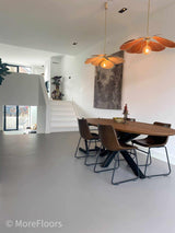Marmoleum vloer renovatie woning-MoreFloors-Woonkamer-Marmoleum vloer toegepast in renovatie woning-OBLY
