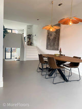 Marmoleum vloer renovatie woning-MoreFloors-Woonkamer-Marmoleum vloer toegepast in renovatie woning-OBLY