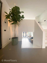 Marmoleum vloer renovatie woning-MoreFloors-Woonkamer-Marmoleum vloer toegepast in renovatie woning-OBLY