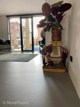 Marmoleum vloer renovatie woning-MoreFloors-Woonkamer-Marmoleum vloer toegepast in renovatie woning-OBLY