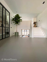 Marmoleum vloer renovatie woning-MoreFloors-Woonkamer-Marmoleum vloer toegepast in renovatie woning-OBLY