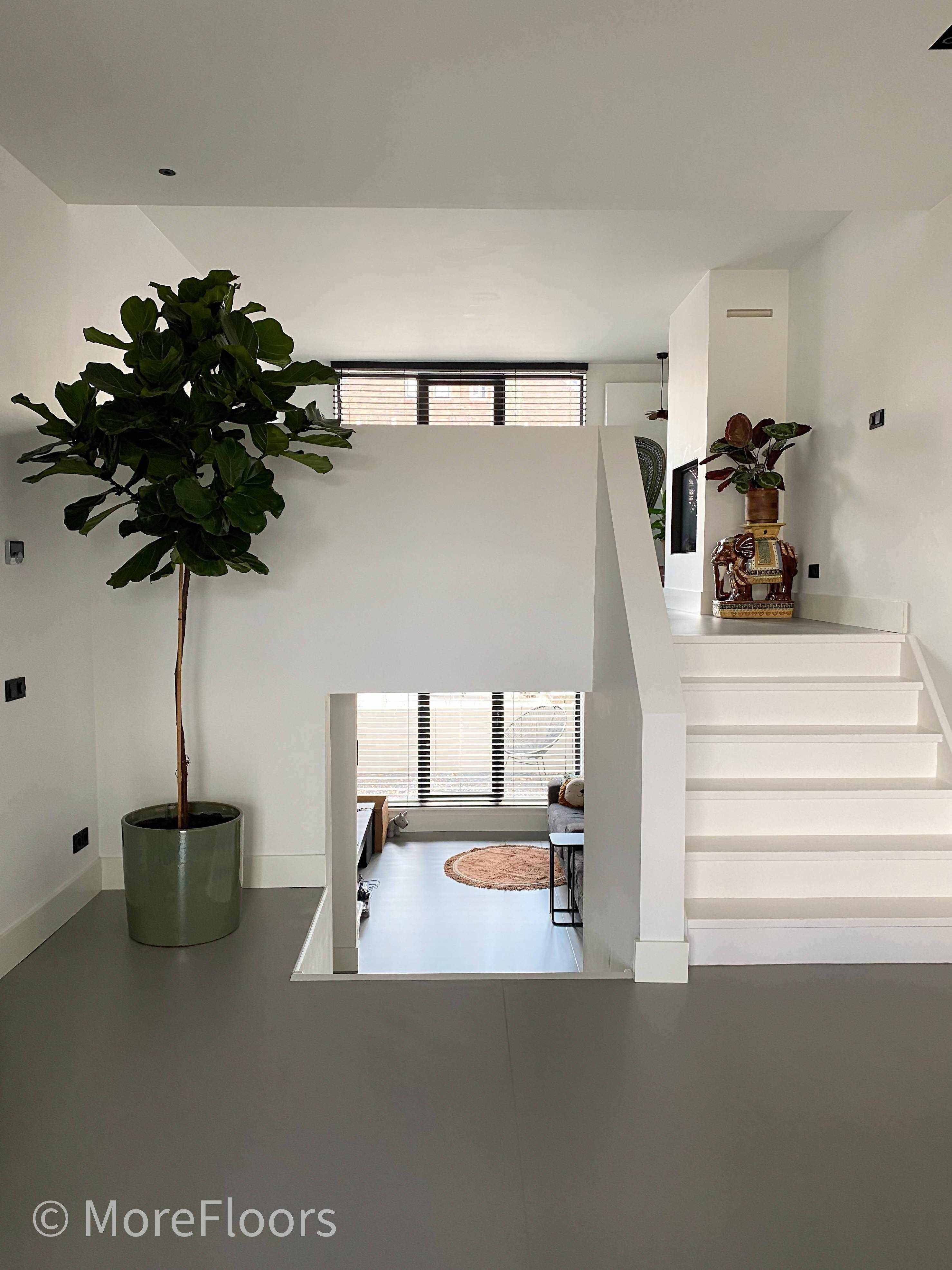 Marmoleum vloer renovatie woning-MoreFloors-exterieur woning renovatie,interieur marmoleum designvloer,keuken marmoleum vloer,Woonkamer,woonkamer marmoleum vloer,woonkamer moderne marmoleum vloer-Marmoleum vloer toegepast in renovatie woning-OBLY