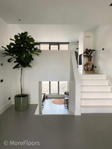 Marmoleum vloer renovatie woning-MoreFloors-Woonkamer-Marmoleum vloer toegepast in renovatie woning-OBLY