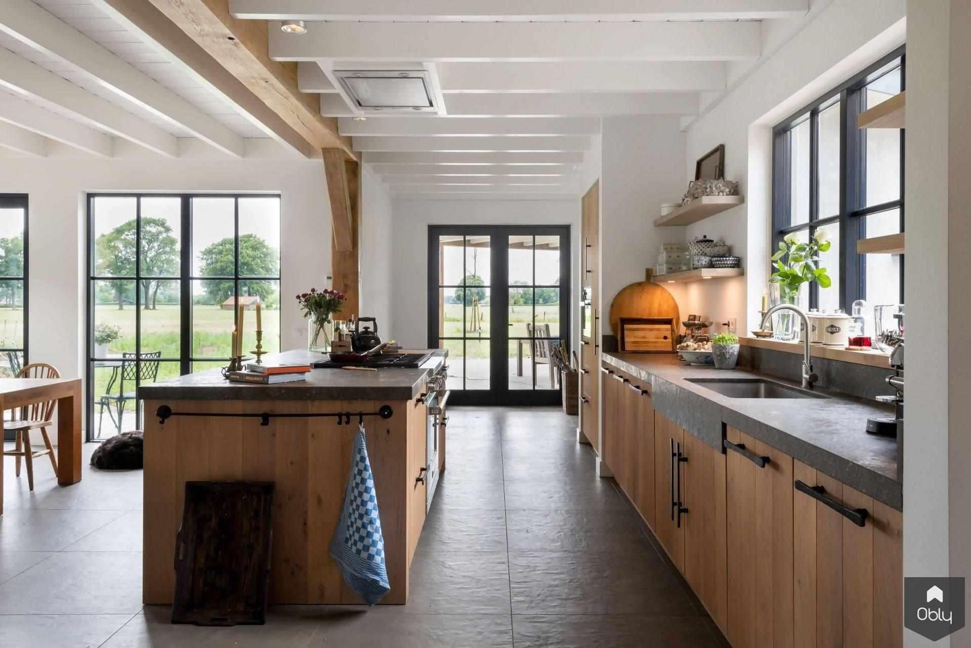 Massief eiken keuken in landelijke boerderij-Keukenstudio Stormink-alle,Keuken-Massief eiken keuken in landelijke boerderij | OBLY.com-OBLY