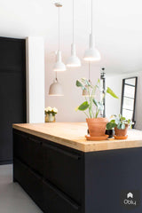 Mat zwarte keuken met betonnen en houten werkblad-Robert Tediek Keukens & Interieur-alle,Keuken-OBLY