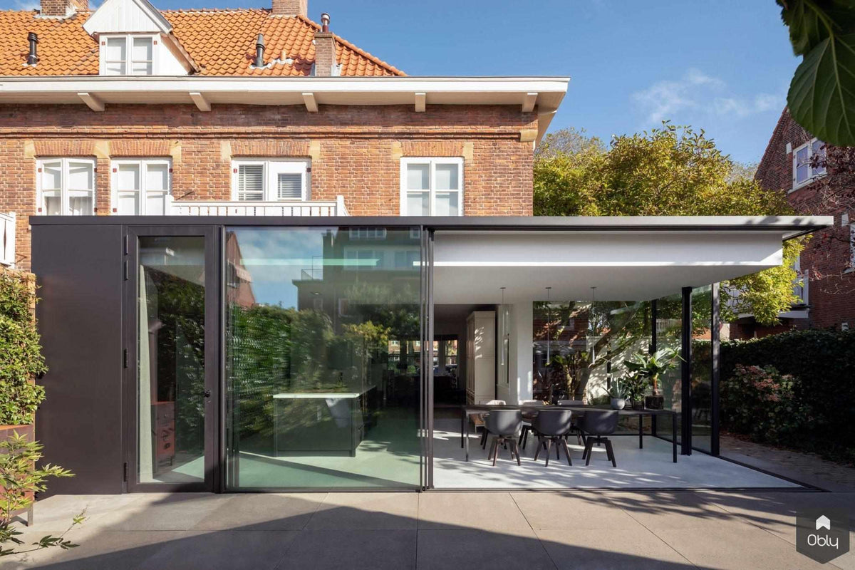 Minimalistisch aanbouw Jaren '30 woning-Bloot Architecture-Aanbouw,alle,jaren 30 woning,minimalistische architectuur,moderne aanbouw-OBLY