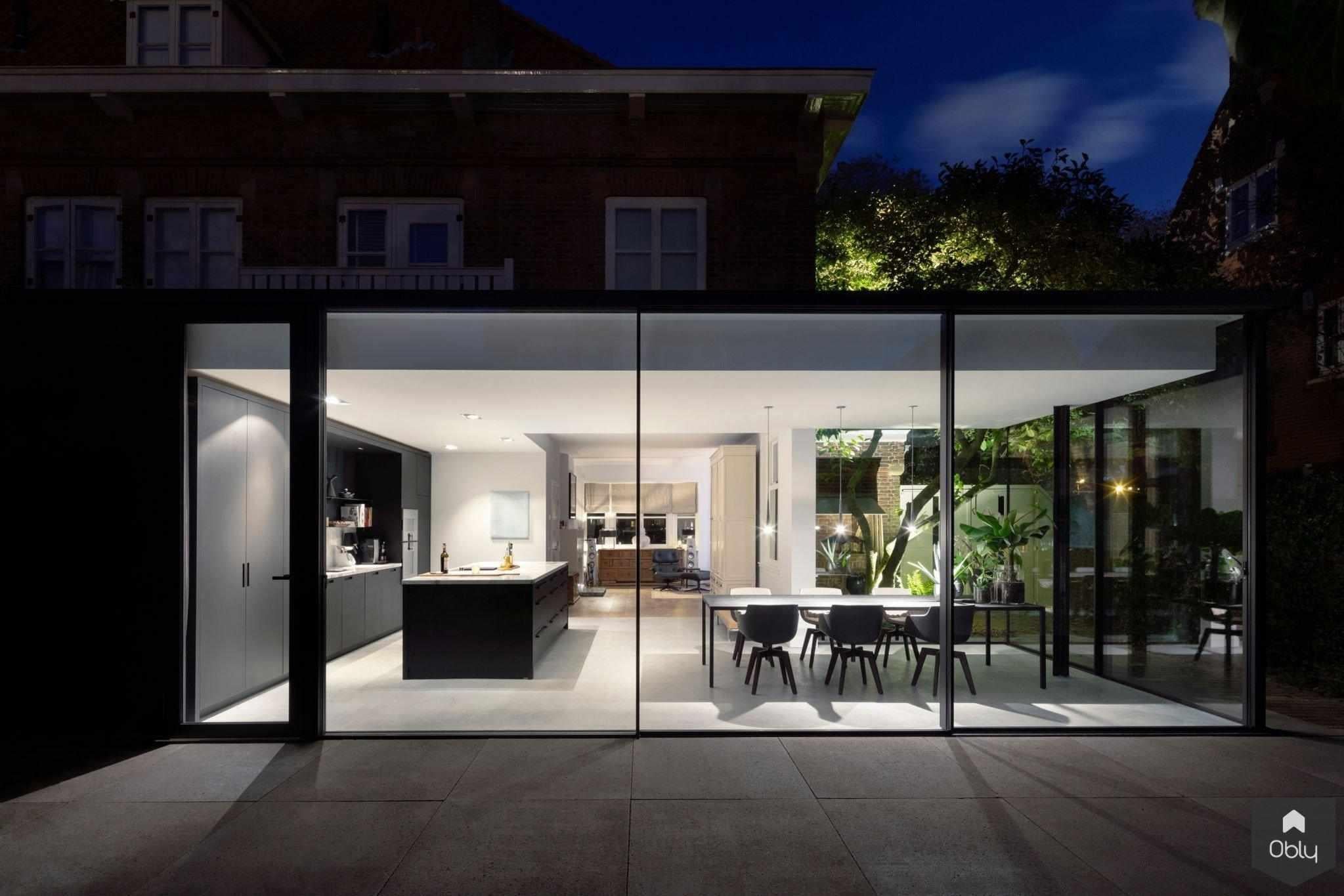Minimalistisch aanbouw Jaren '30 woning-Bloot Architecture-Aanbouw,alle,jaren 30 woning,minimalistische architectuur,moderne aanbouw-OBLY