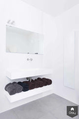 Minimalistische witte badkamer-Fors design badkamers-alle,Badkamer-Minimalistische witte badkamer | OBLY.com-OBLY