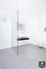 Minimalistische witte badkamer-Fors design badkamers-alle,Badkamer-Minimalistische witte badkamer | OBLY.com-OBLY